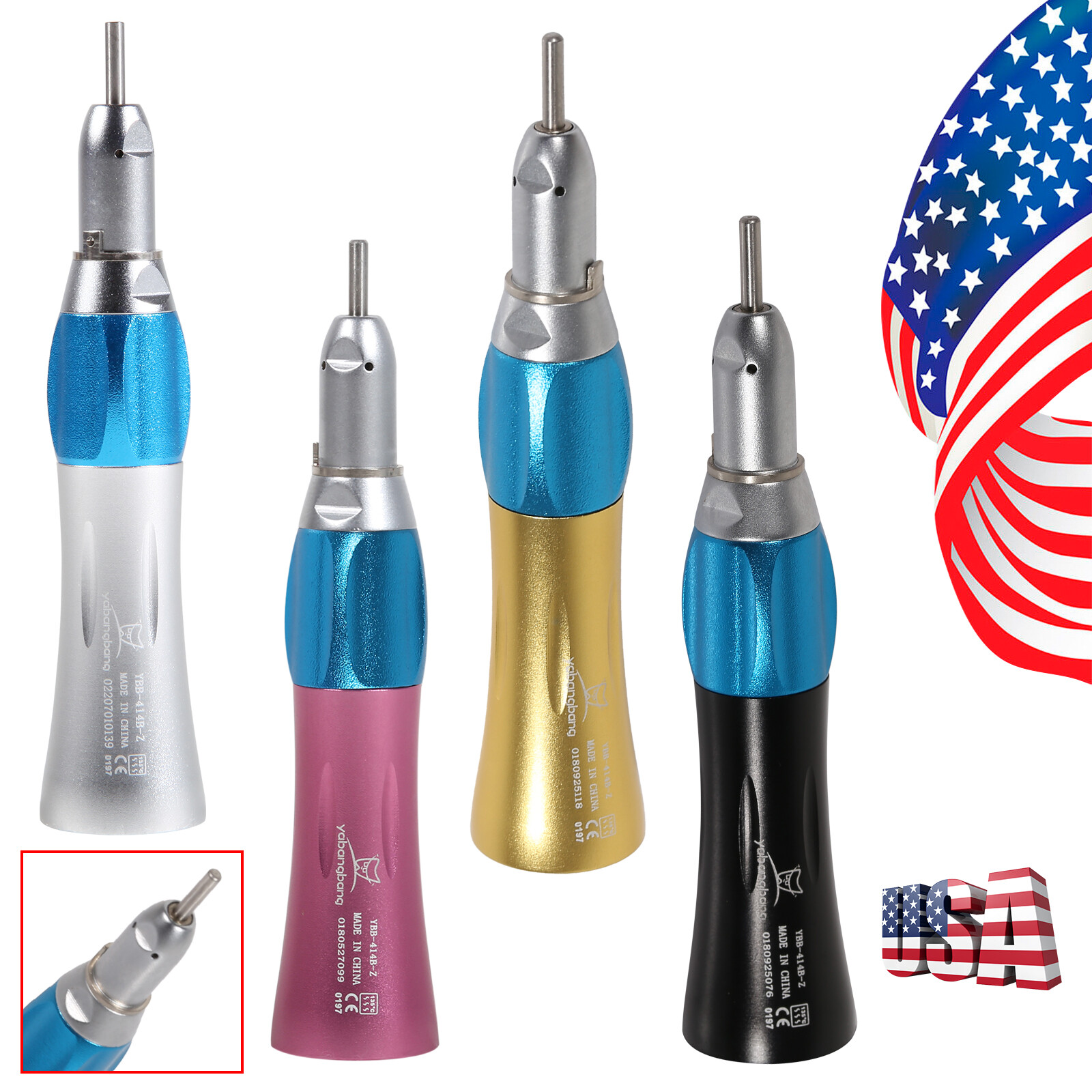 Dental low slow speed straight handpiece/ contra angle/ air motor 2/4 NSK E-type