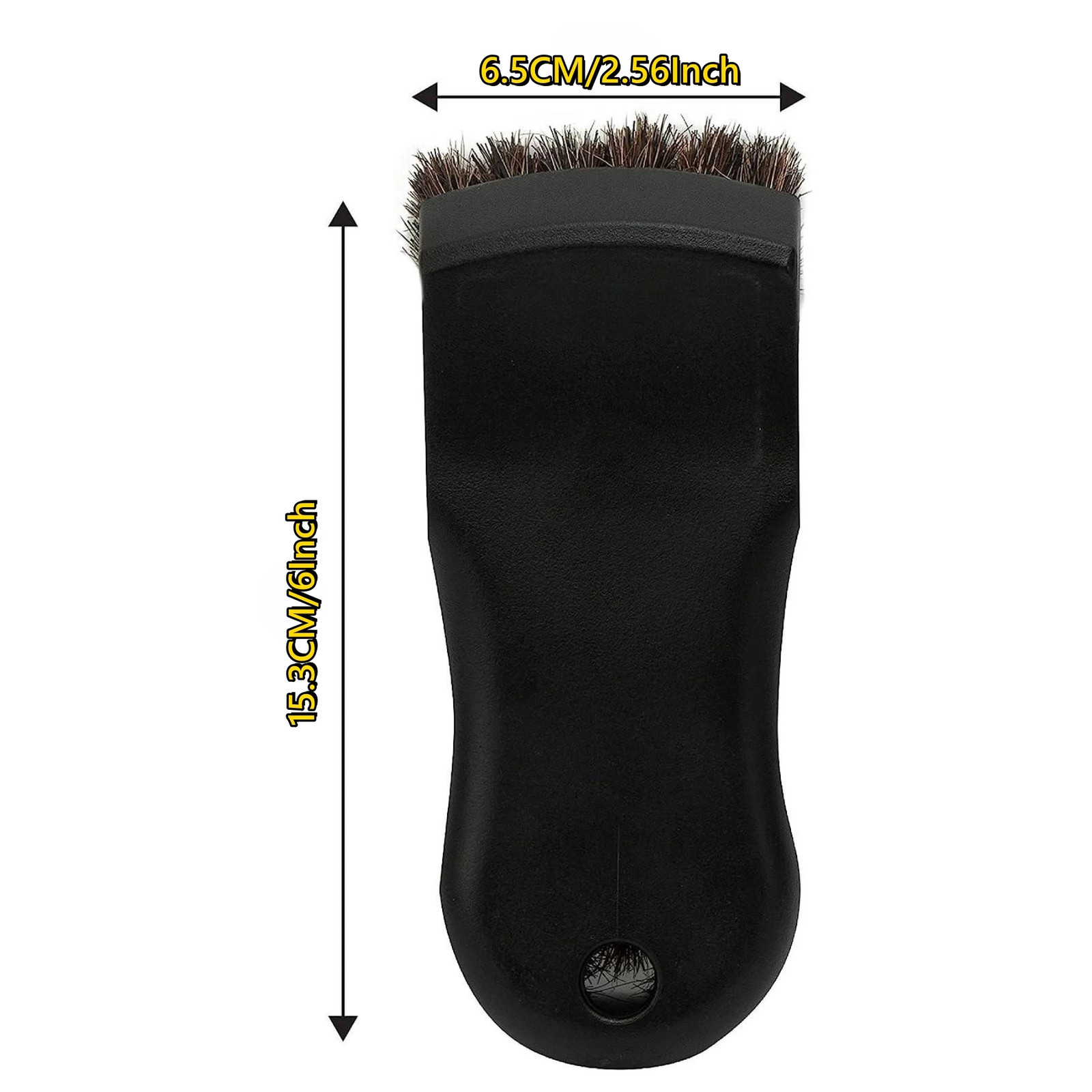 1 pc Horsehair Leather Cleaning Brush Car Interior Detailing Tool