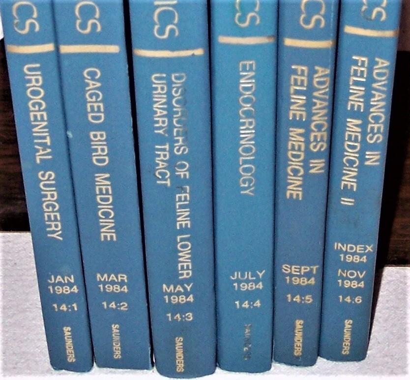 Veterinary Clinics of America Book G4 LOT of 6 Small Animal 1984 As-Is Sale READ