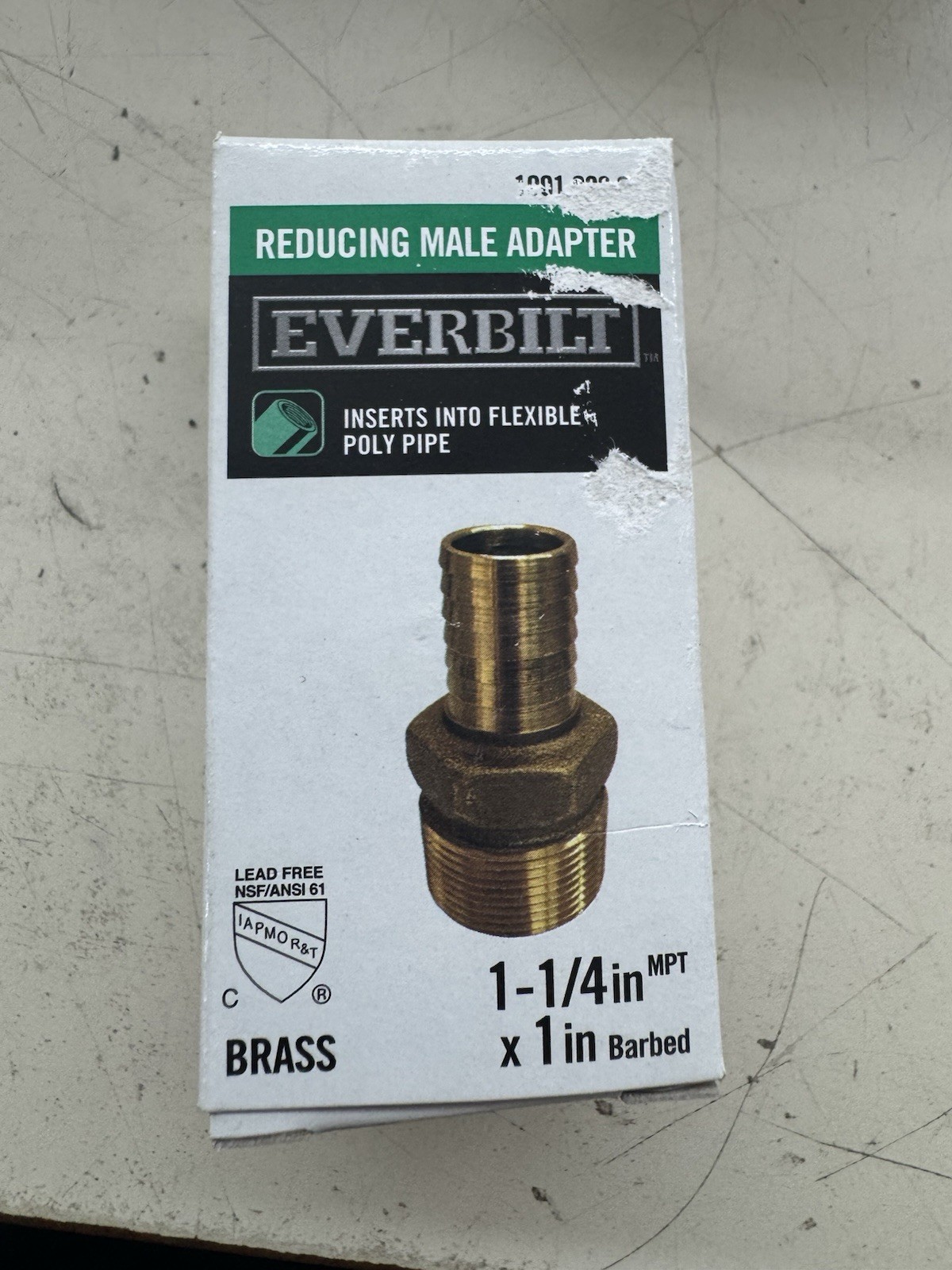 1-1/4 In. MPT X 1-1/4In. Insert Brass Male Adapter Fast Shipping