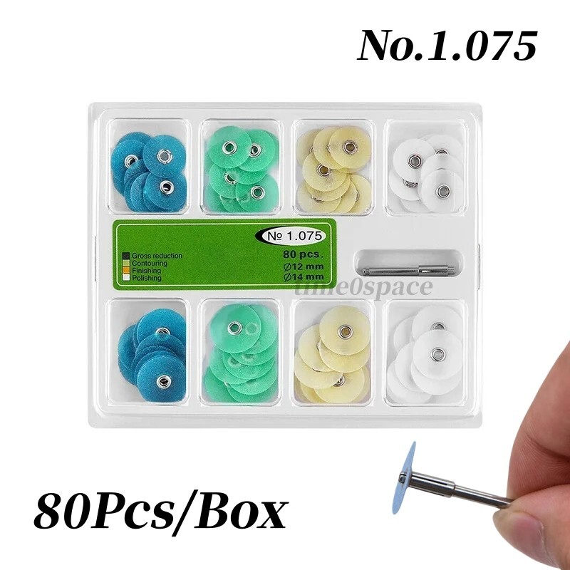 No.1.075 Dental Polishing Disc Gross Reduction Contouring Mandrel Stripes Set