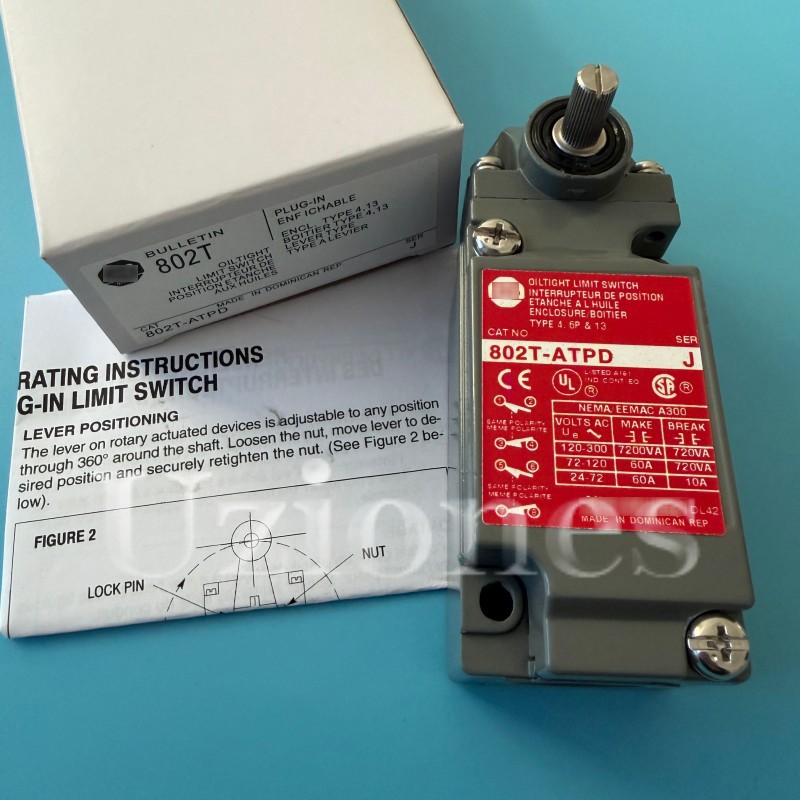 For Allen Bradley 802T-ATPD Metal Plug-In Oil Tight Limit Switch Lever 802TATPD