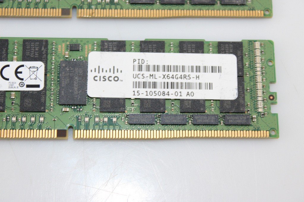 Lot of 2 Samsung 64GB DDR4-2666 PC4-21300 ECC LRDIMM Server Memory RAM (M386A8K4