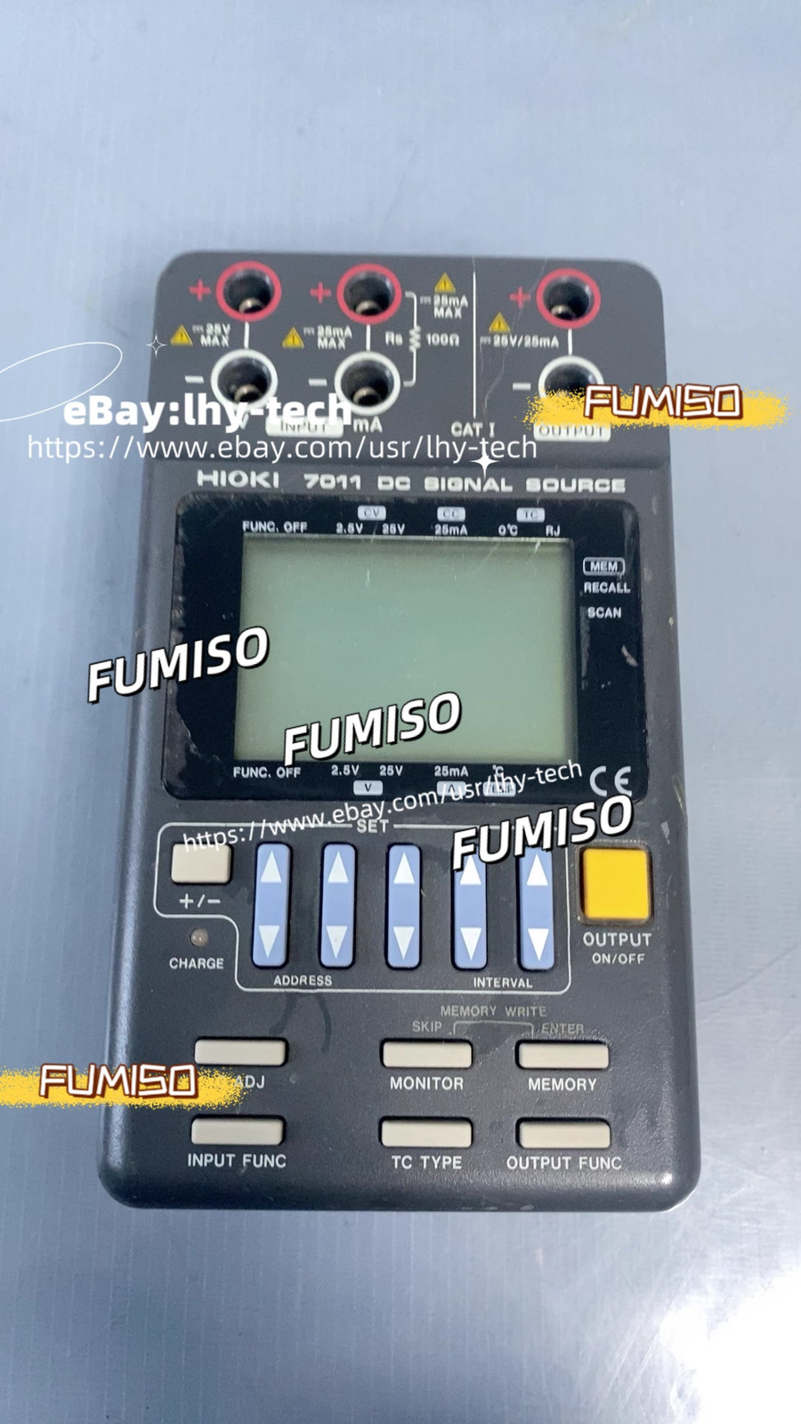 USED HIOKI 7011 0-25.000V 25.000mA DC Signal Source&lhy