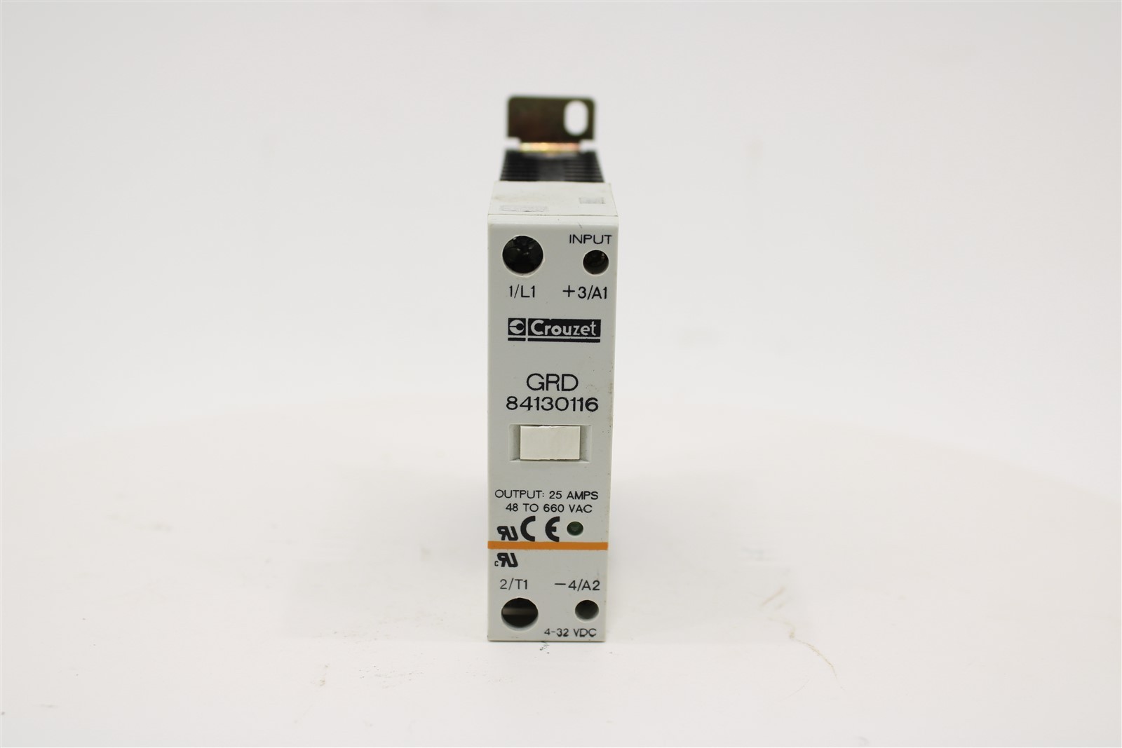 Crouzet GRD 84130116 DIN Rail SSR Solid State Relay | 25A | 48-660VAC | 4-32VDC