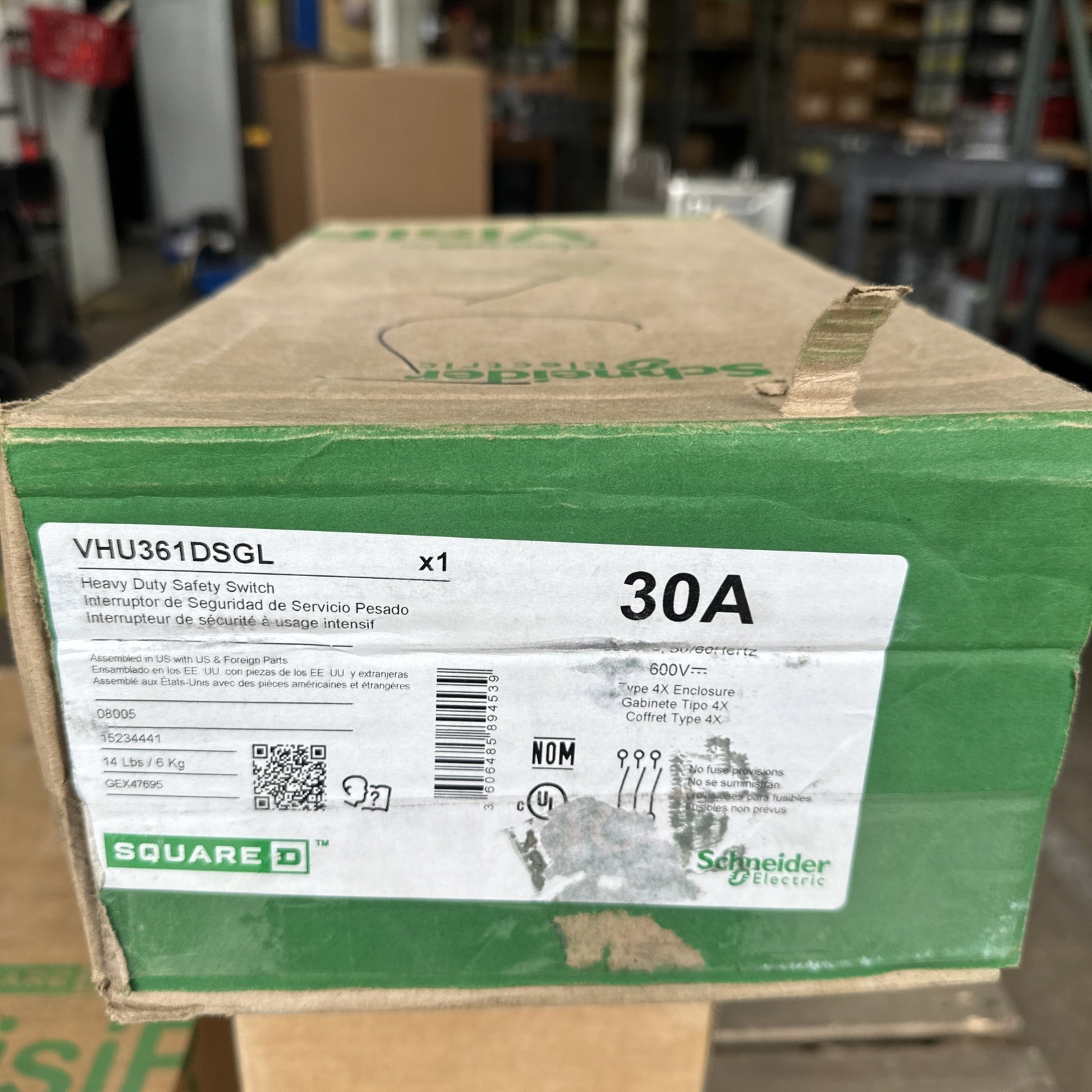 Square D VHU361DSGL (New In Box)