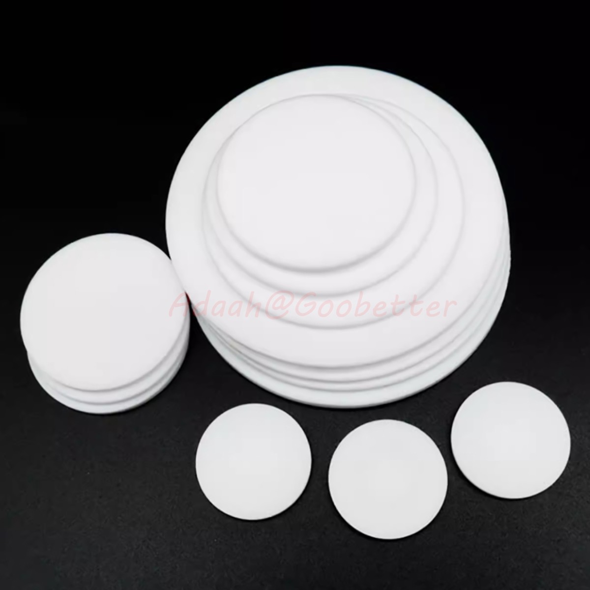 PTFE Discs Solid Round Sheet Pads Sealed Cushioning DN15 – DN800 Thickness 3mm