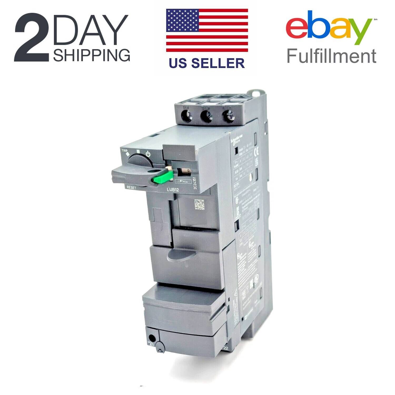 Schneider Electric LUB12 Non reversing power base TeSys Ultra 3P 1NO + 1NC 12A