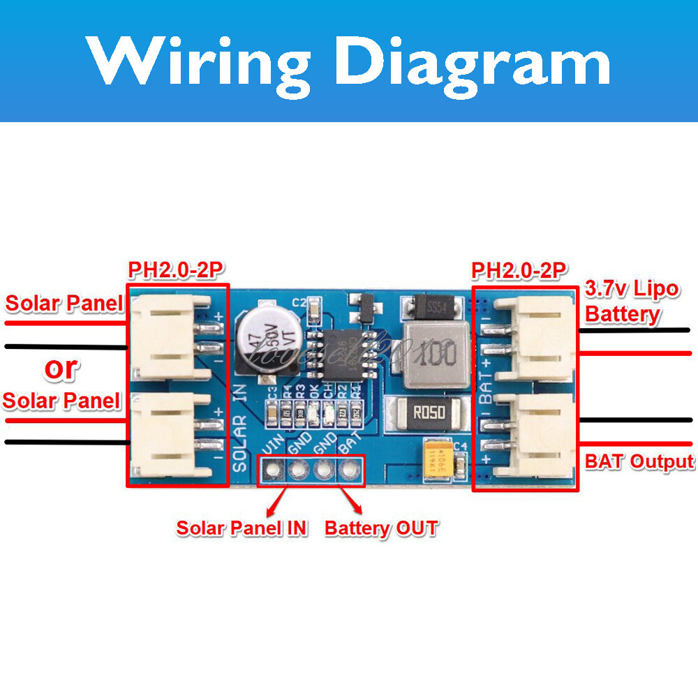 MPPT Solar Panel Regulator Controller Charger 6/9/12V CN3791 For Lithium Battery