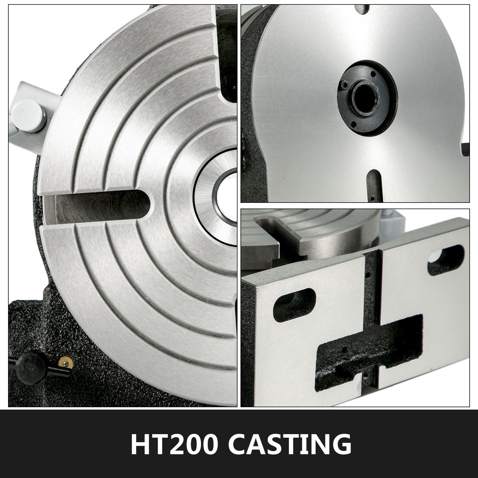 VEVOR HV8 Rotary Table – Horizontal/Vertical, 3MT for Milling & Drilling