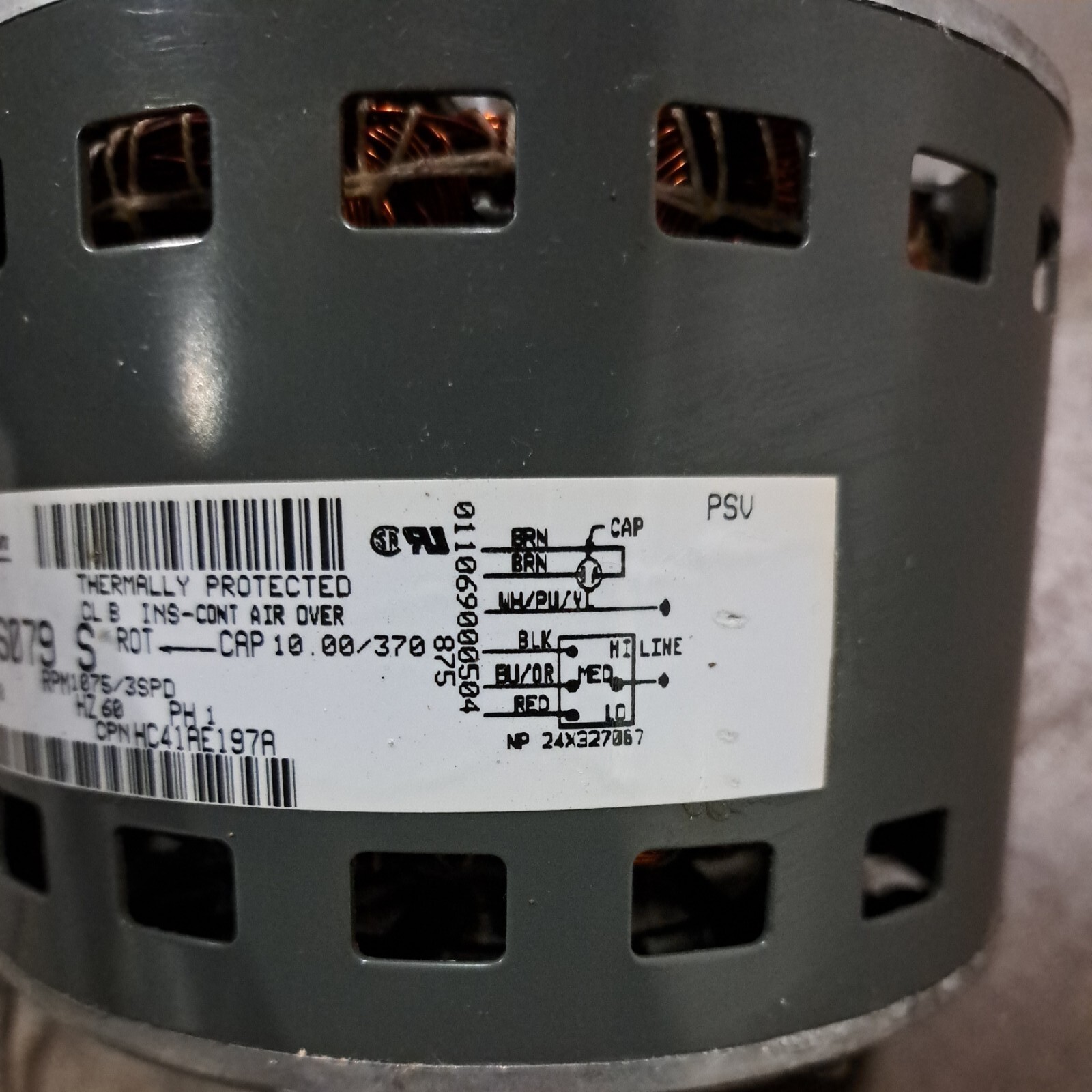 GE Furnace Blower Motor 5KCP39HGS079S / HC41EA197A / 1075rpm/3spd / 208-230v ♧