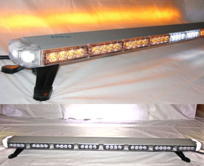 47” Amber LED Light Bar Tow Truck Plow Roll Back w/ CARGO & BRAKE/TURN SIGNAL