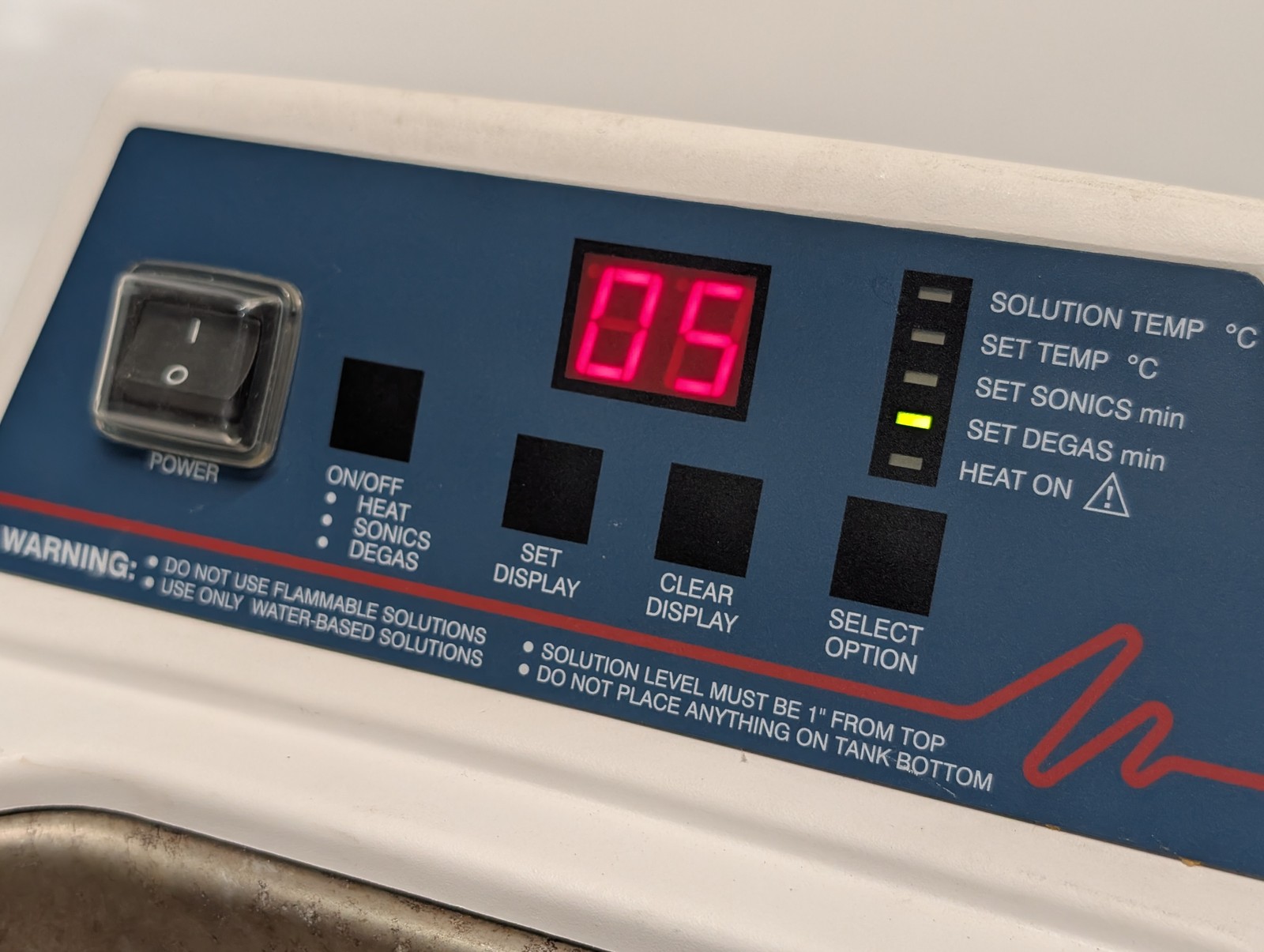 Branson 1510R-DTH Bransonic ultrasonic cleaner heated digital benchtop