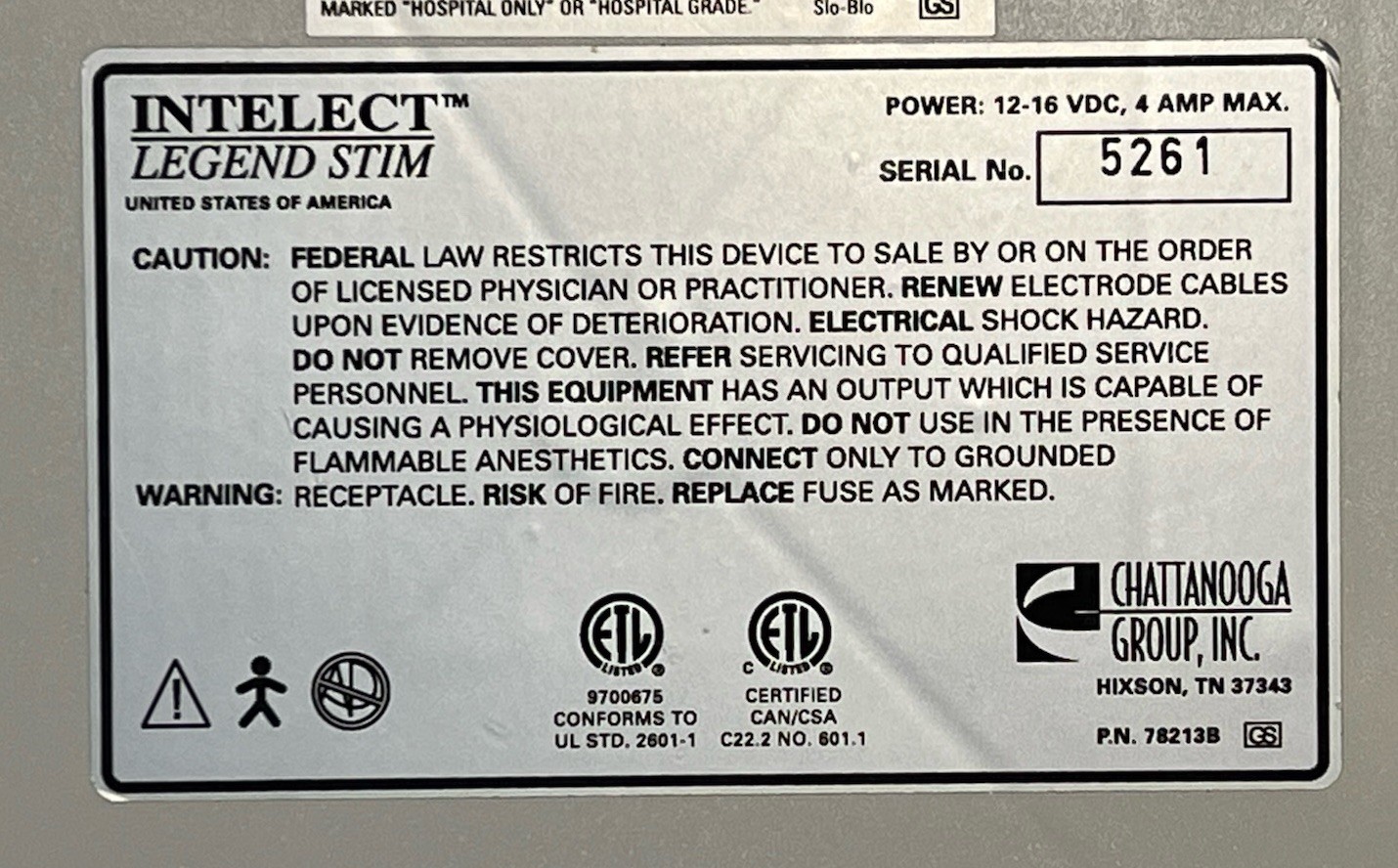 Chattanooga INTELECT LEGEND STIM E-Stim – Works Great!