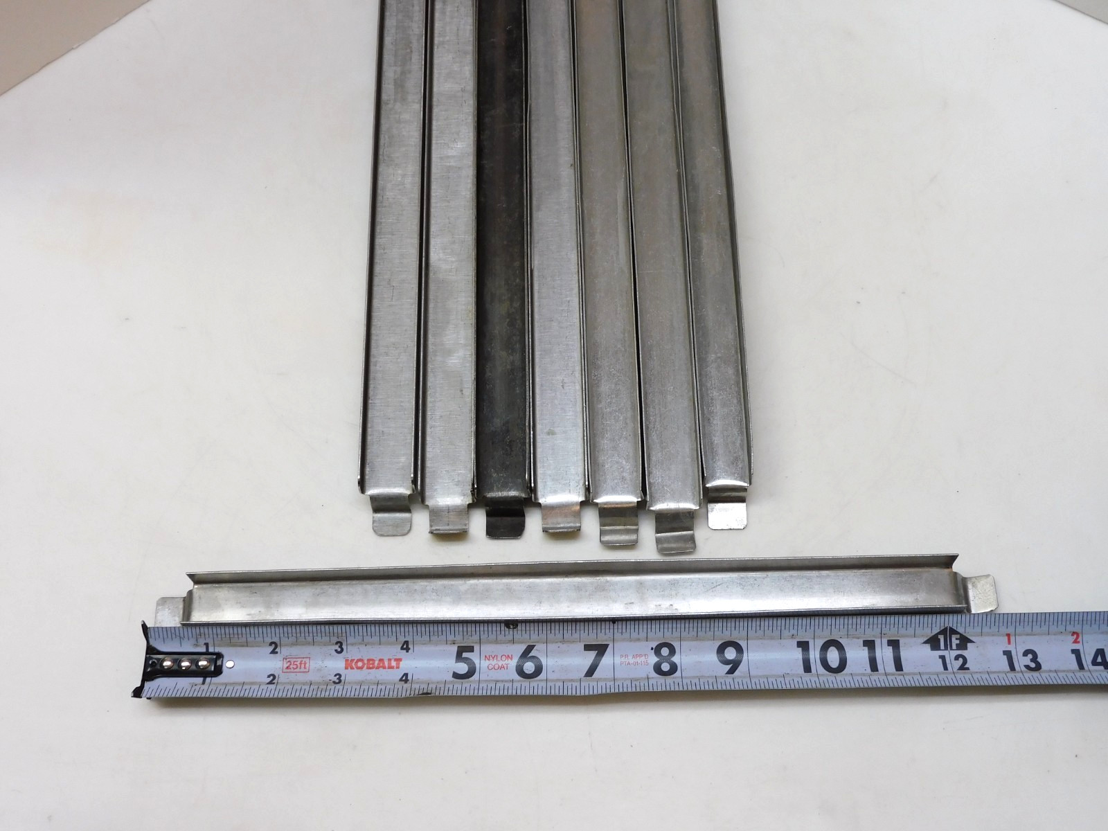 No Name 12″ Stainless Steel Adapter Bar Steam Table Divider Assorted Lot of 8