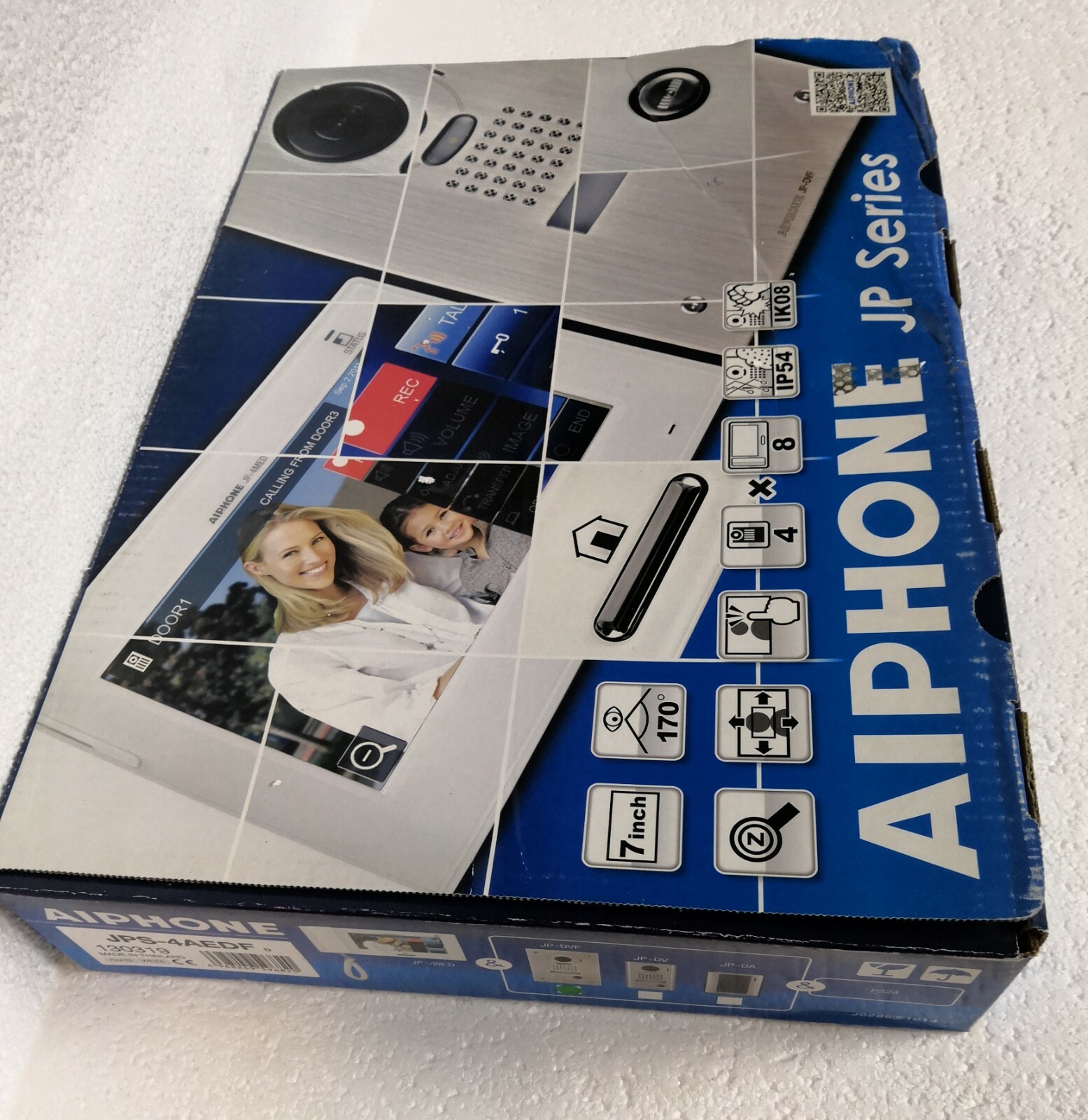 Aiphone JPS-4AEDF Video Intercom Set (JP-4MED, JP-DVF & PS-2420D) 230 VOLT INPUT