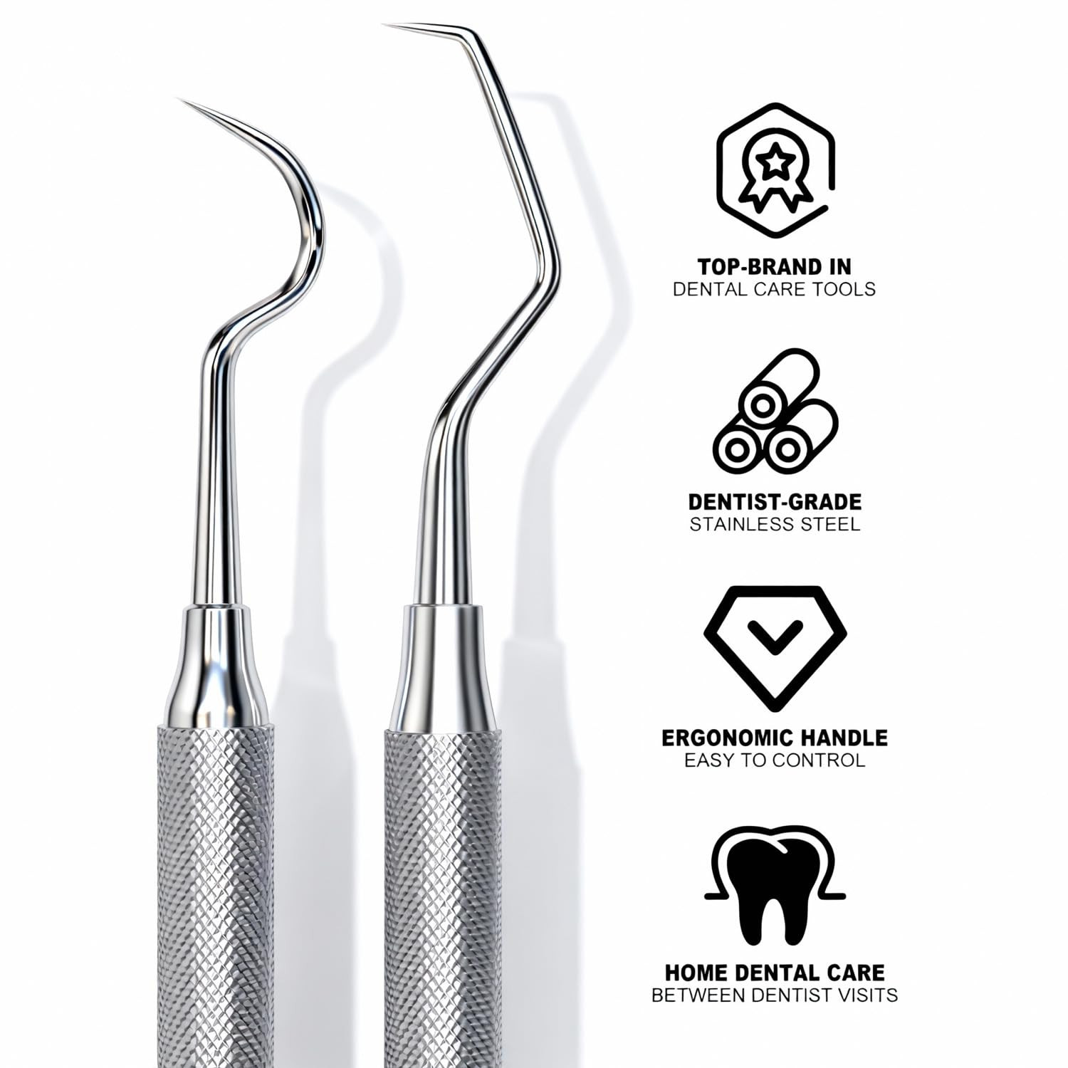 Dental Tool Metal Dental Pick Stainless Steel Tooth Scraper Plaque Tatar Remov