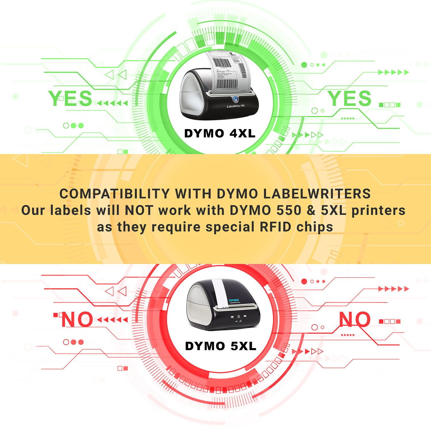 DYMO LW 1744907 4XL 4×6 (4″x6″) Direct Thermal Labels – (14) Rolls of 220