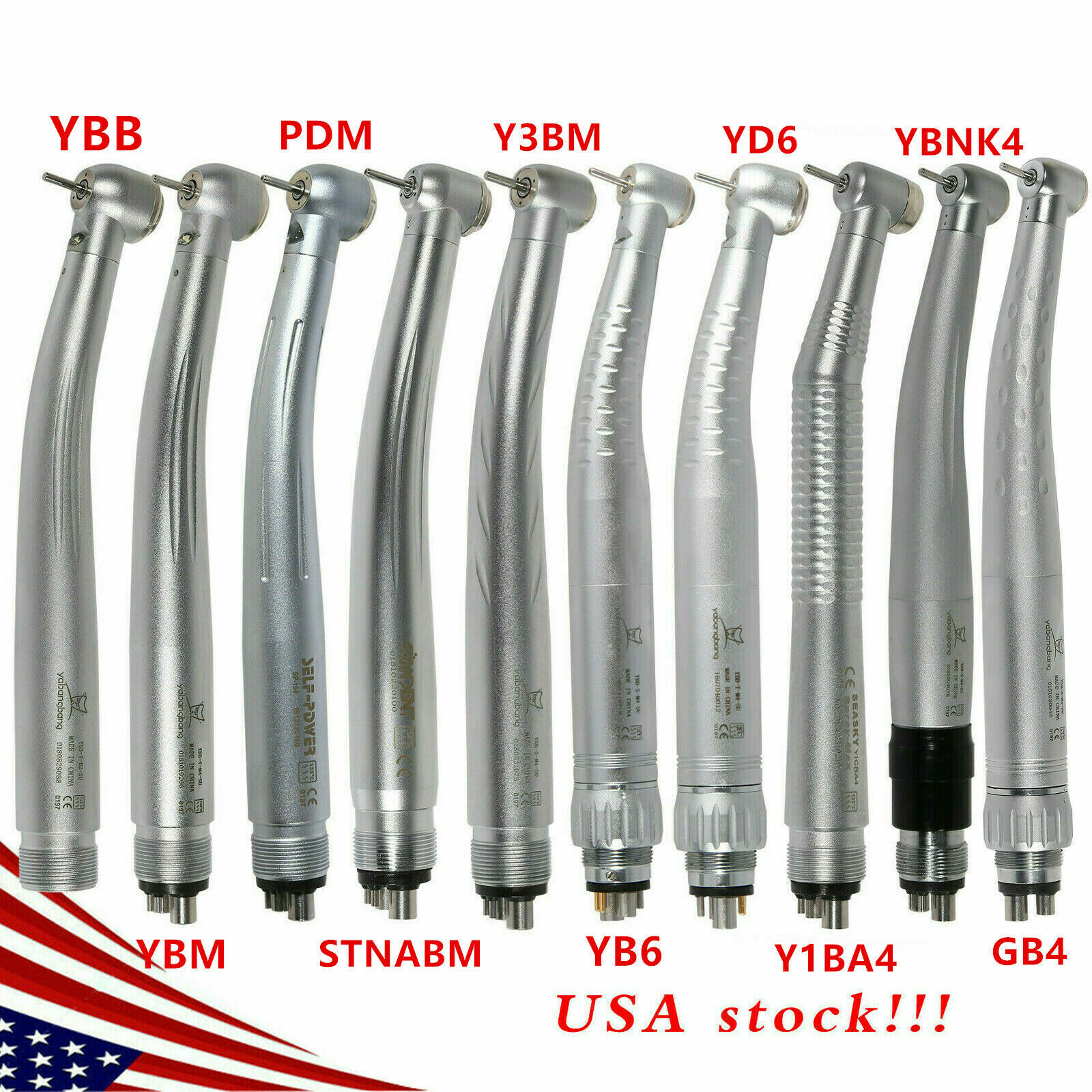 USPS Pieza de mano de alta velocidad de vías LED/NO-LED estilo NSK PANA 2/4Hole