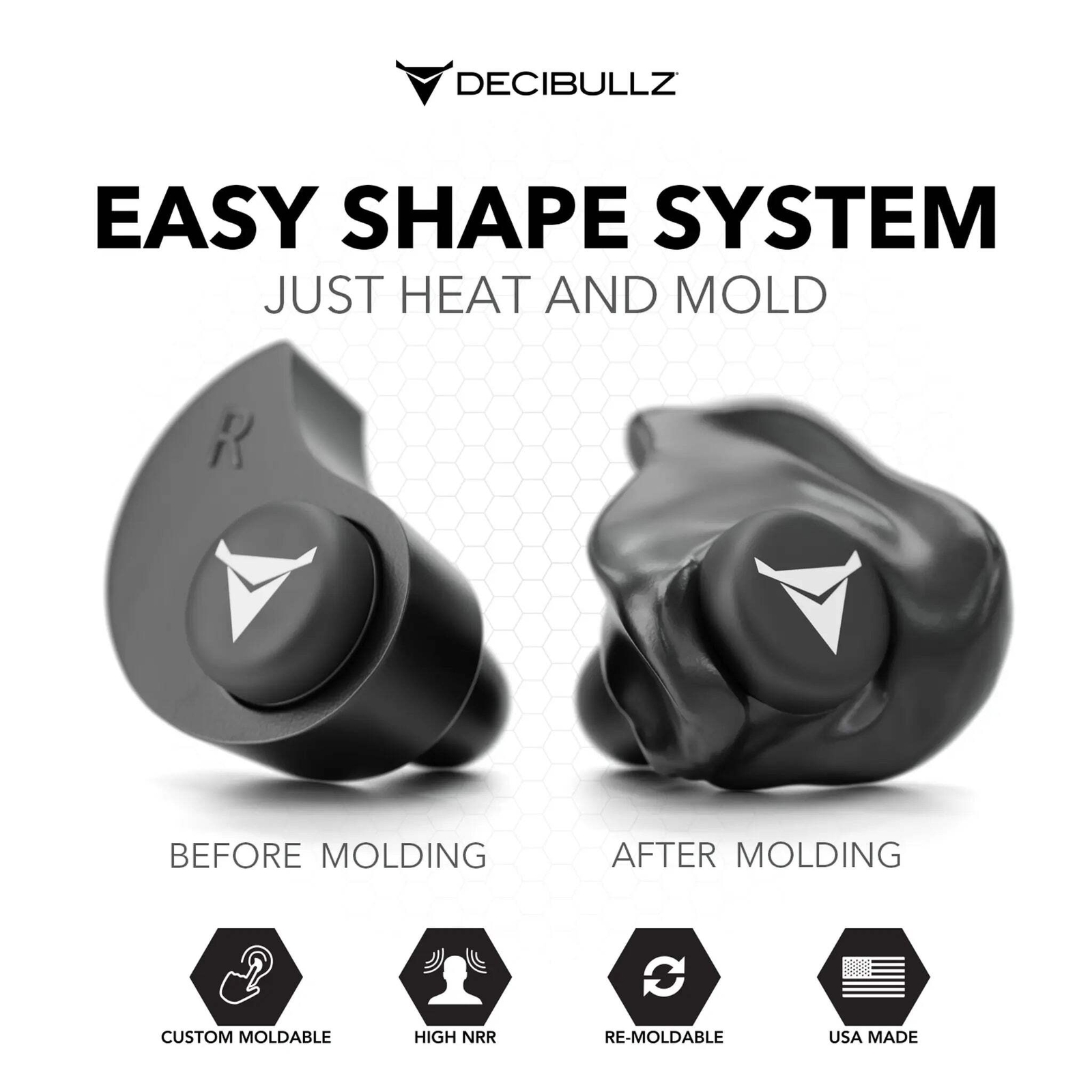 Custom Molded Earplugs 31dB NRR