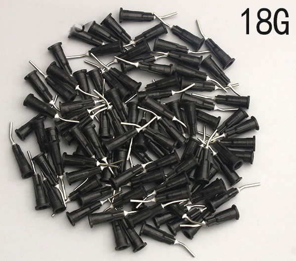 Dental Irrigation Bent Needle Dispensing Tips Acid Etch Flow Tip Needle Flowing