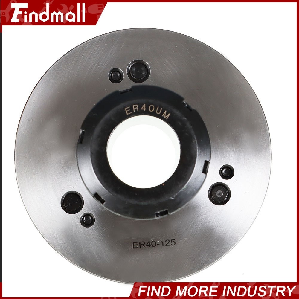 ER40 Collet Chuck 125mm Diameter Compact Lathe Tool Stud 5/8in For Milling Lathe