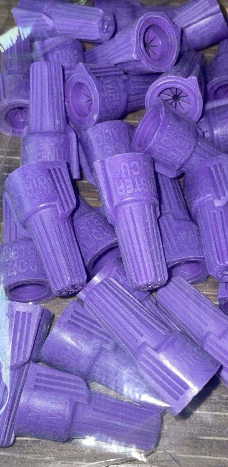 Ideal Twisters 125 pcs Al/Cu Wire Connectors Aluminum to Copper – Purple
