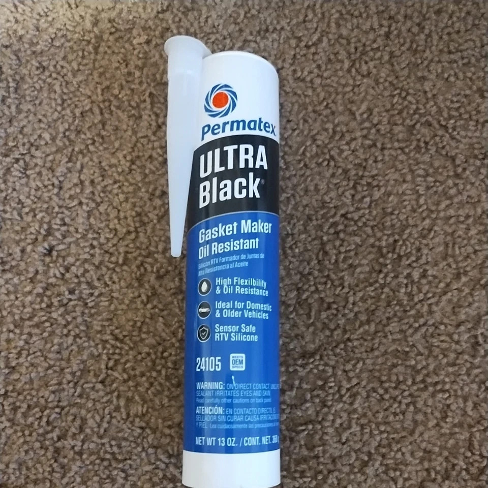 Permatex 24105 Ultra Black Oil Resistance RTV Silicone Gasket Maker 13oz