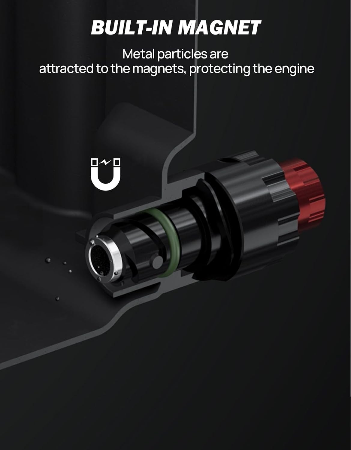 Oil Drain Plug Compatible with 2015-2024 F150 2.7L 5.0L Raptor Mustang, 2021-202