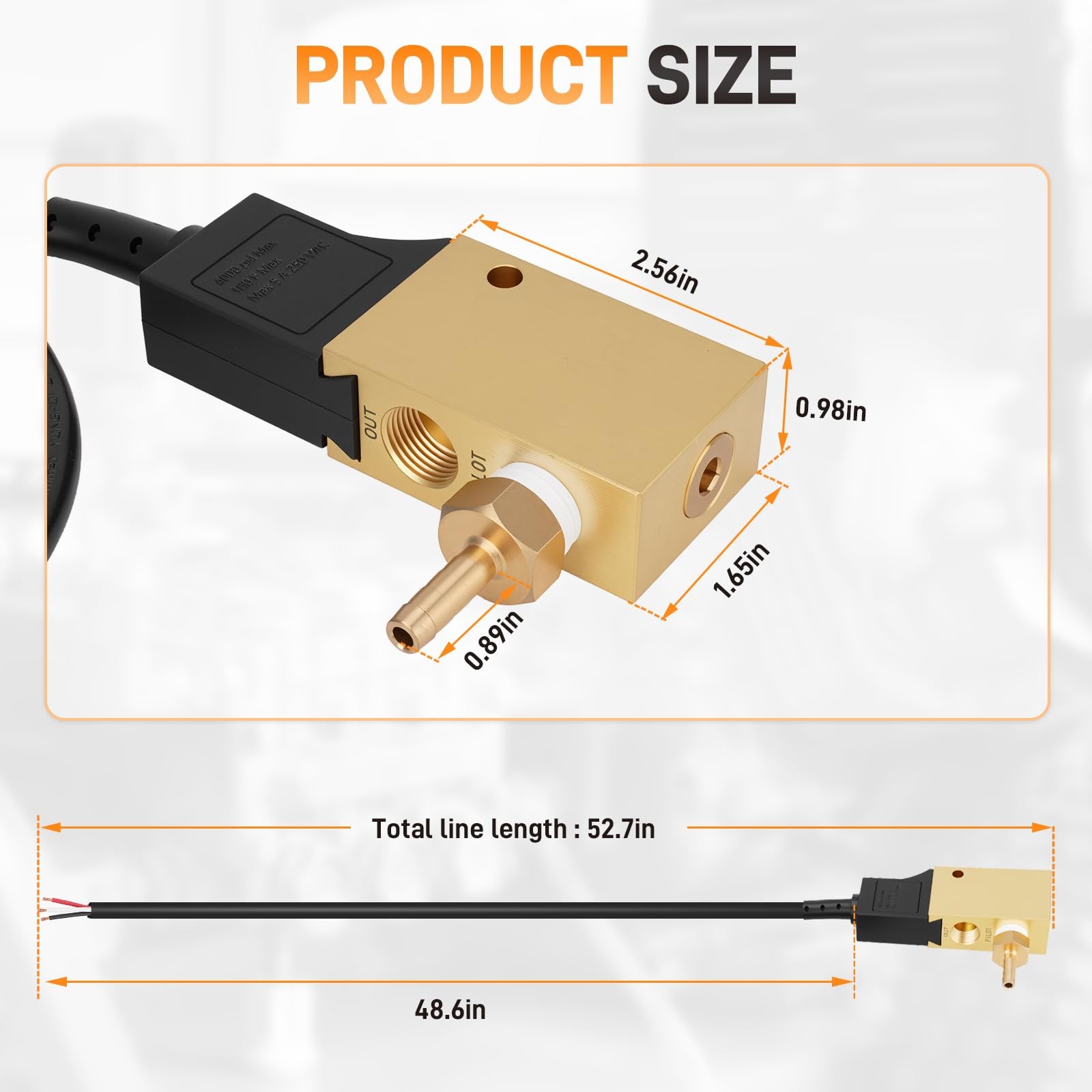 100879 Reedless Flow Switch For General Pump 3/8″ NPT 4000 PSI 12 GPM 5A Brass