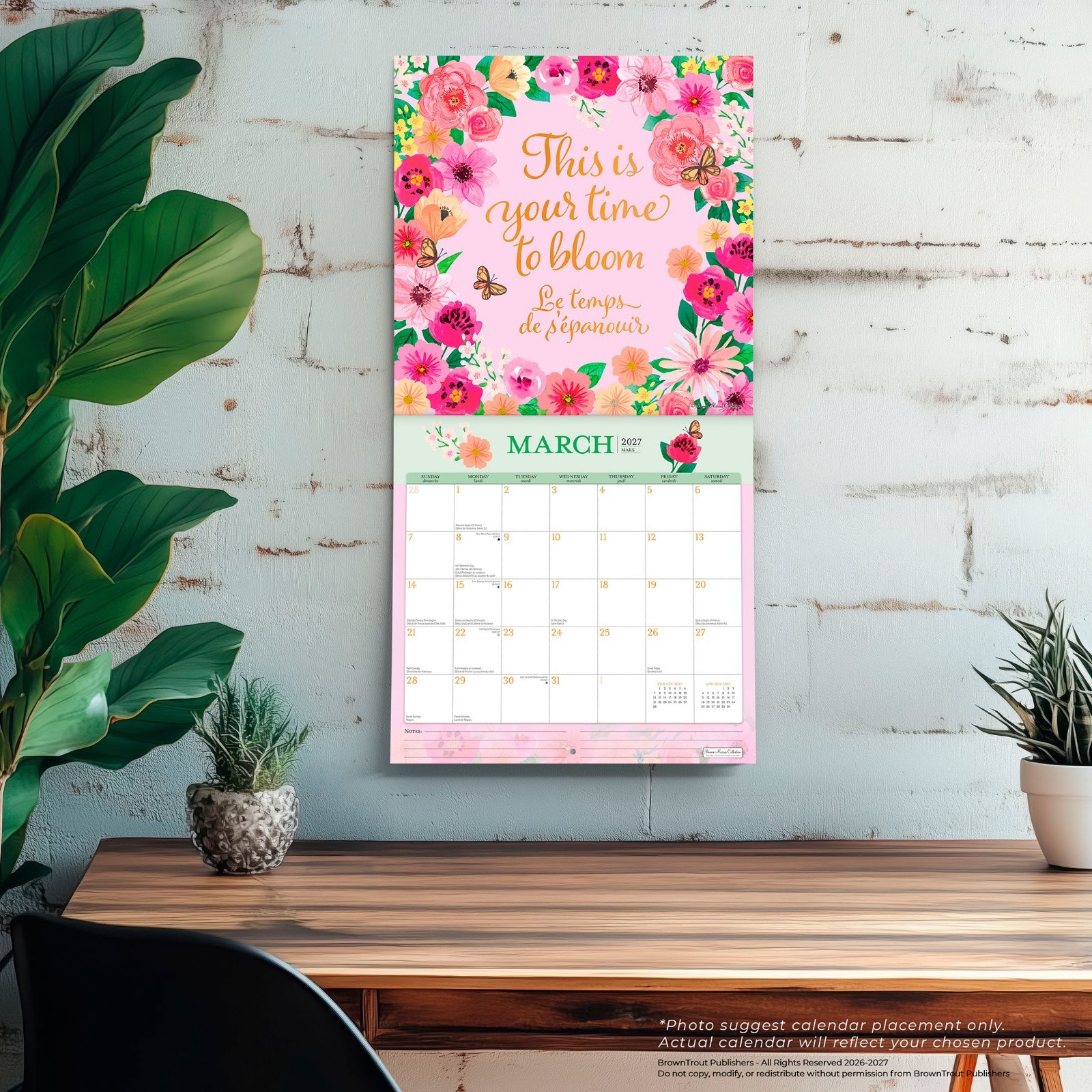 Bonnie Marcus OFFICIAL | 2027 12×24″ (Hanging) Monthly Square Wall Calendar