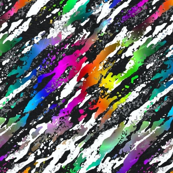 Rip Tear Splash Rainbow – 16″ x 48″ Hydrographic Film Hydro Dipping