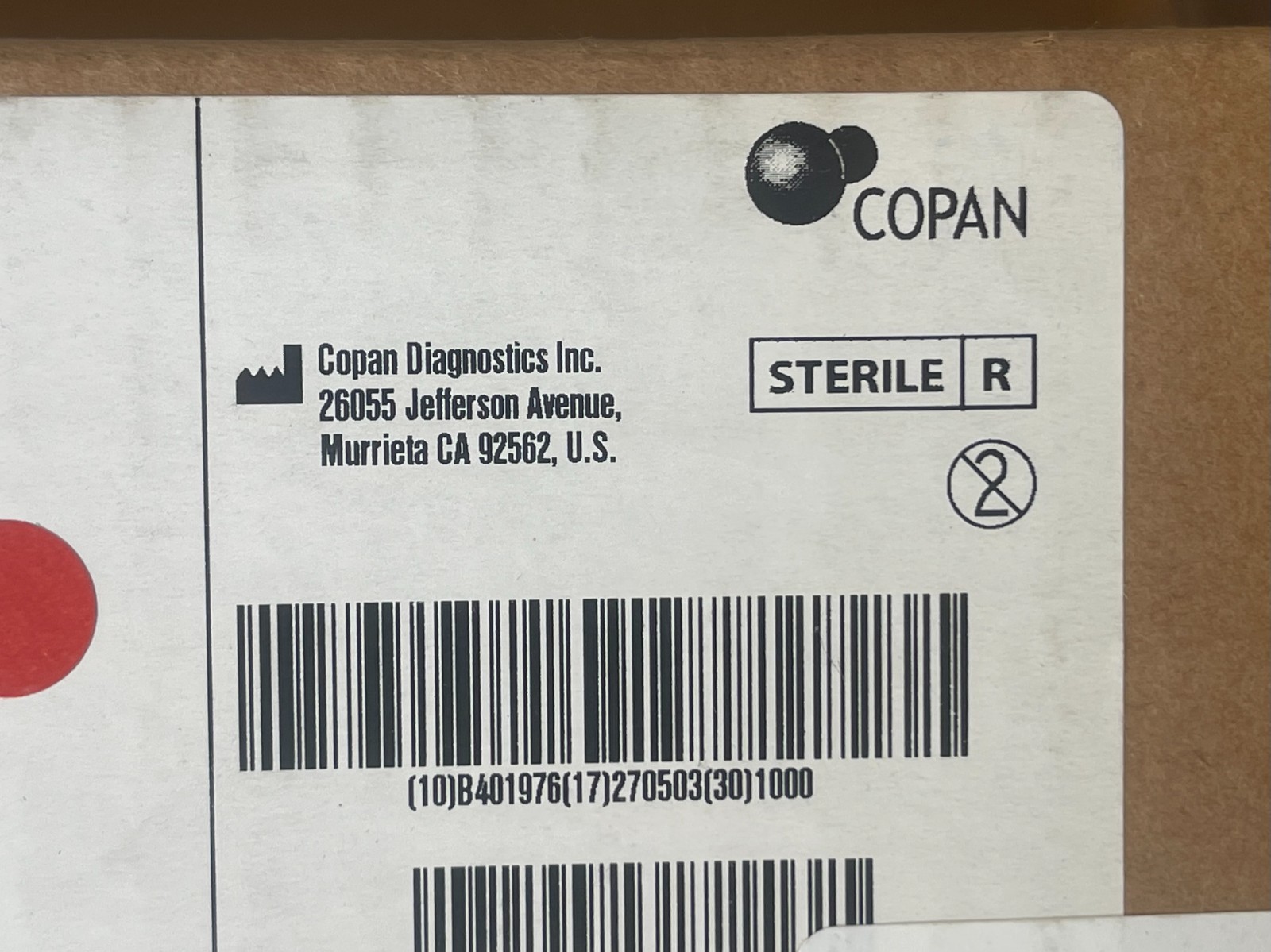 COPAN 1µL Rigid Loops COP-H1 1000 Per Box Exp. Date 2027-05-03