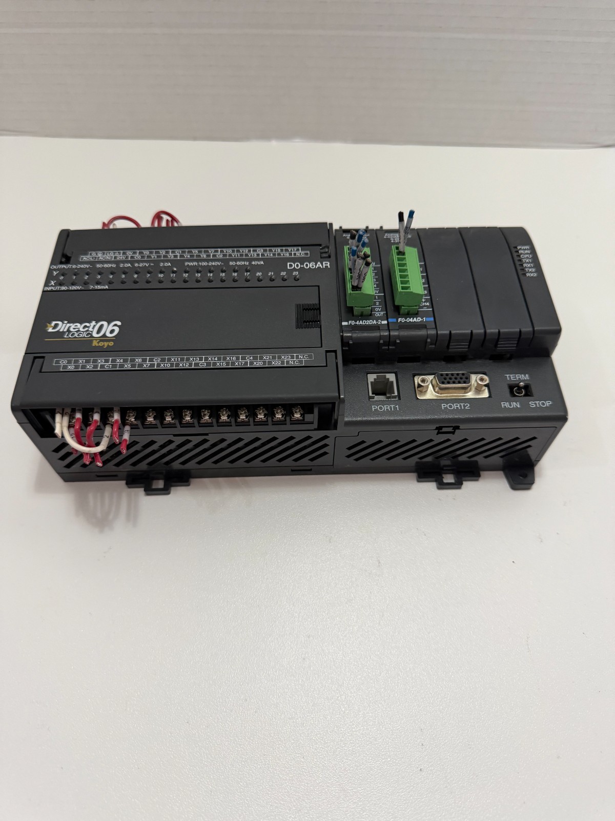 Automation Direct Logic 06 Koyo D0-06AR PLC Processor Unit 100-240V~50/60Hz 40VA