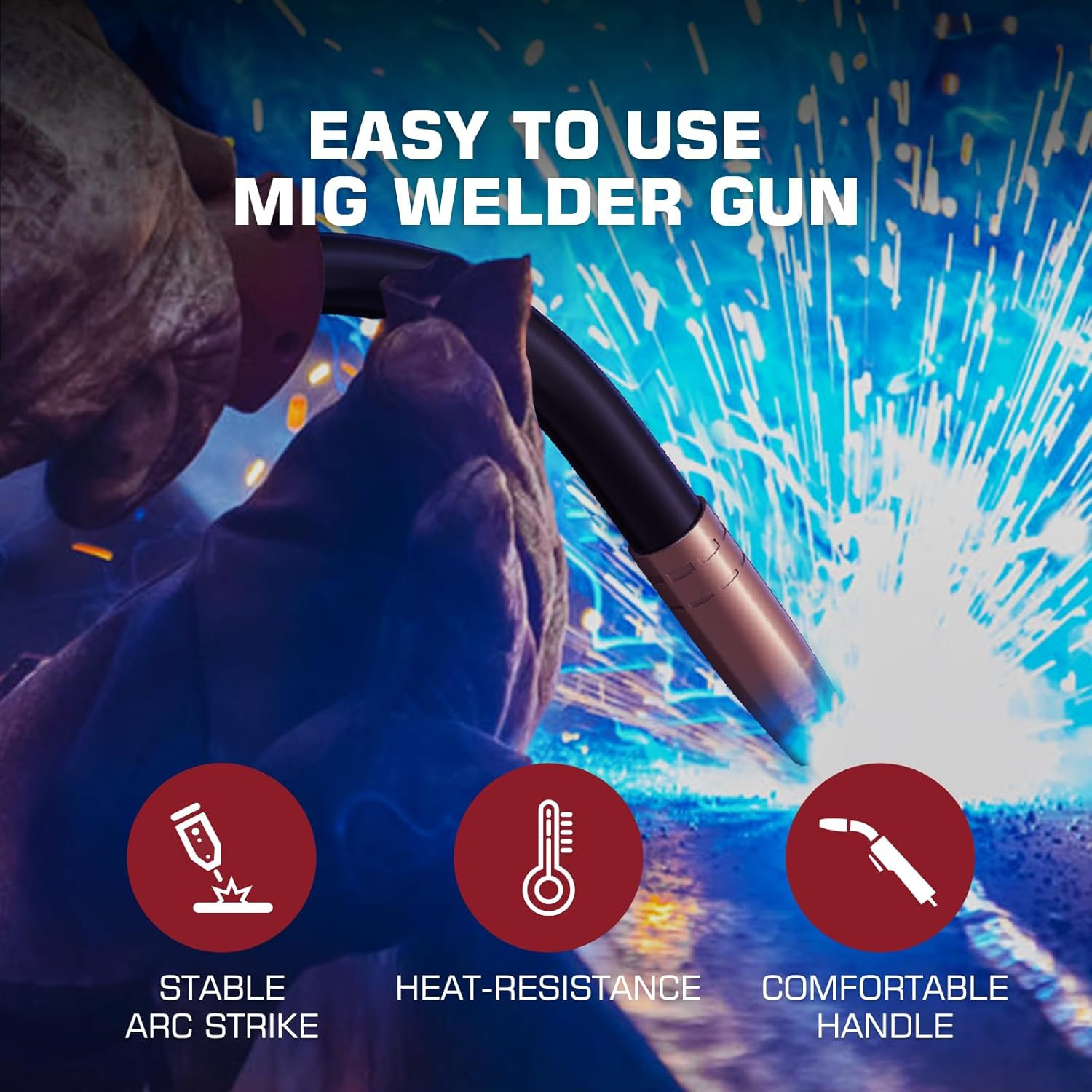 ARCCAPTAIN for Lincoln Magnum 100L MIG Welding Gun Torch Stringer 100Amp 10ft 3m