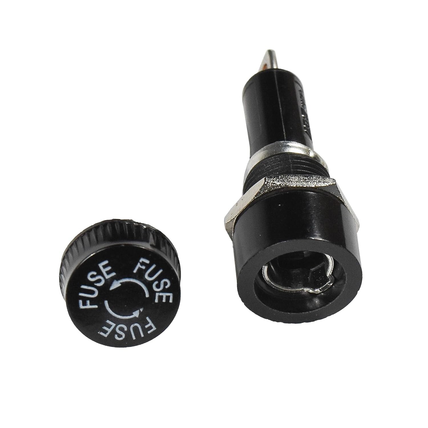 2-Pack Screw Cap Panel Mount Fuse Holder for 6x30mm Fuses 30A 250V AC, R3-14A2