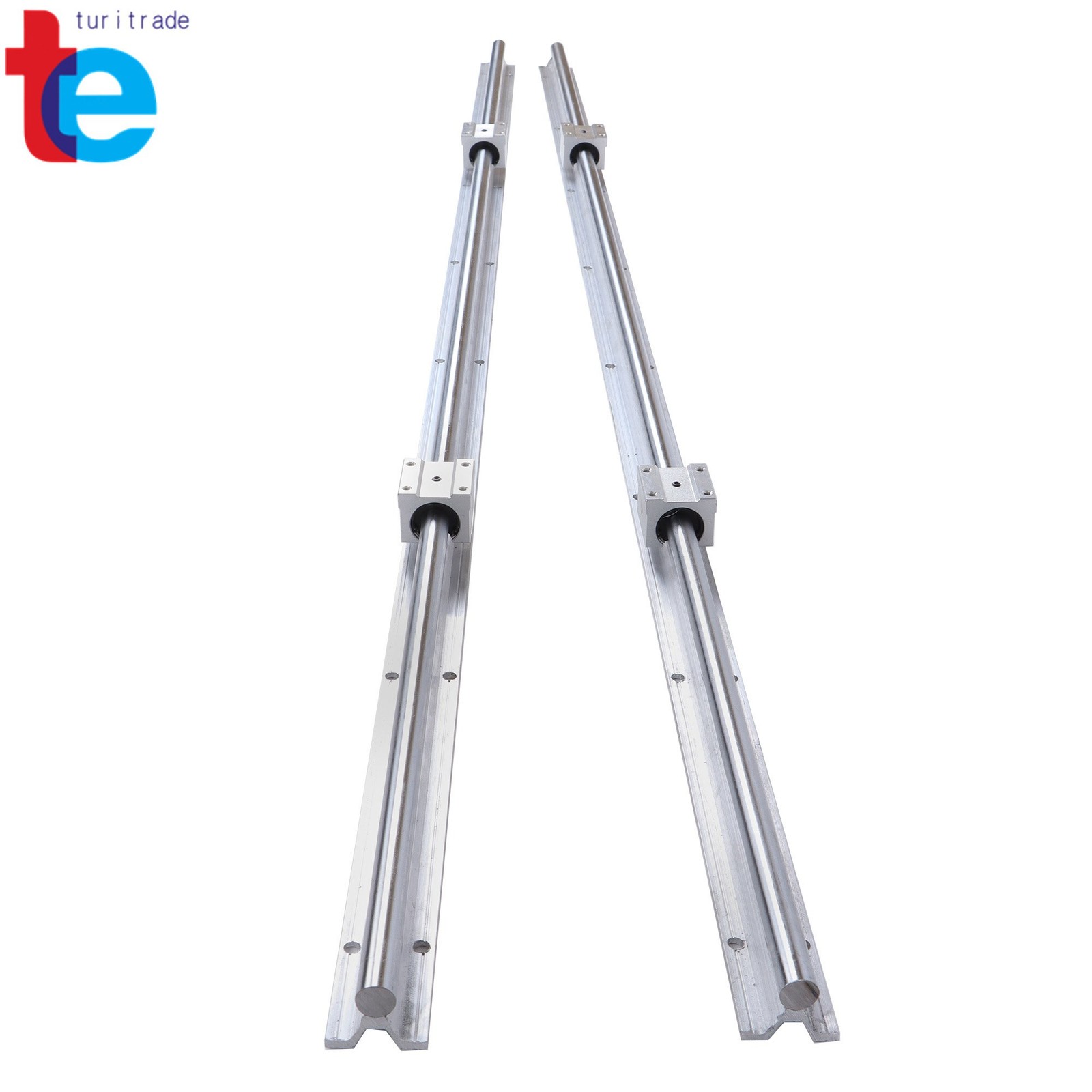 Precision SBR16 1500mm Guide Rails + 4 Carriages CNC Machine Parts