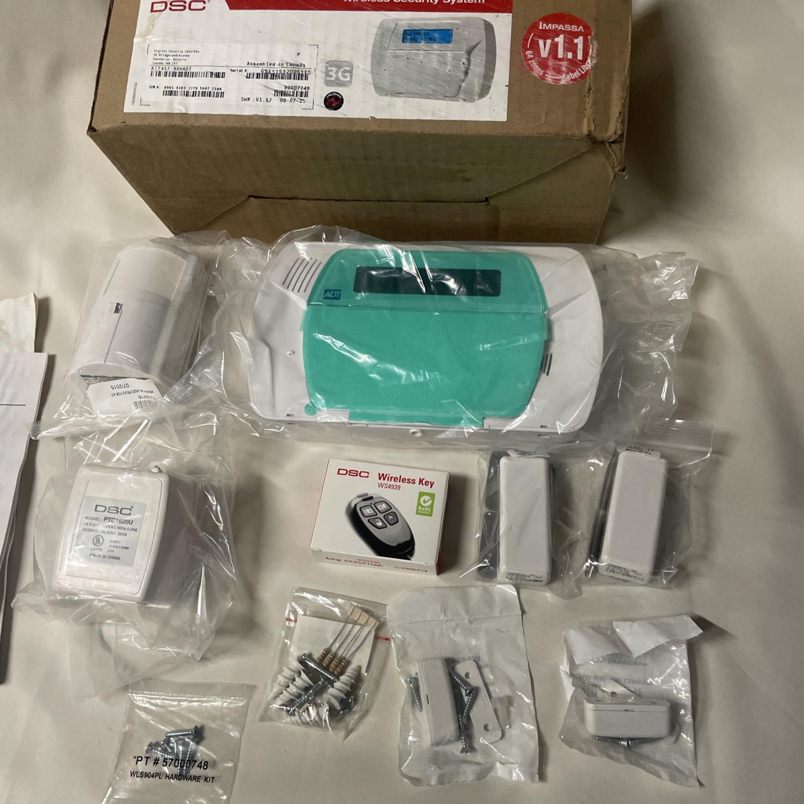 DSC KIT457-98HADT Impassa 2-Way Self Contained Wireless Security System