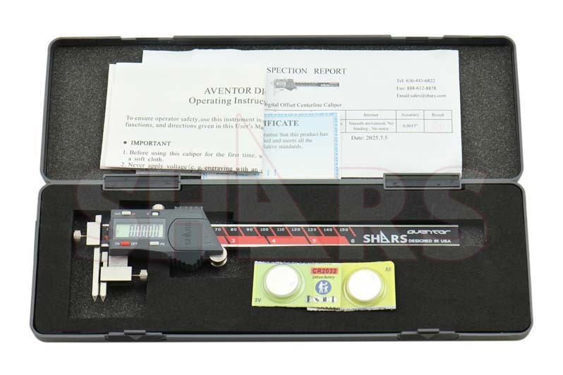6″/150mm DPS IP54 Digital Electronic Offset Centerline Caliper New S]