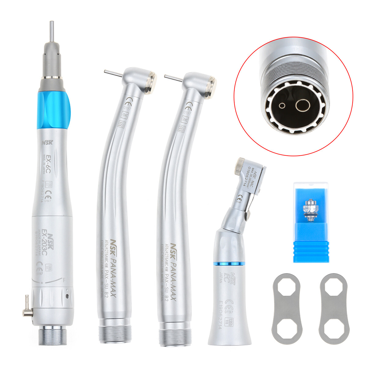 Greeloy Portable Dental Unit w/ Air Compressor Curing Light Scaler 2H Handpieces