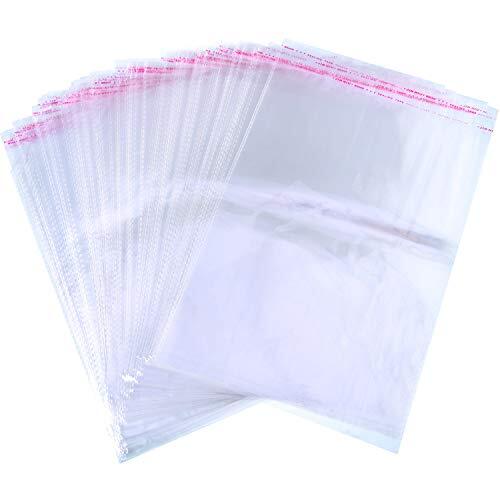 9 X 13 Inch Clear Poly Bags resealable Tshirt Bags Self Seal Cellophane Bags