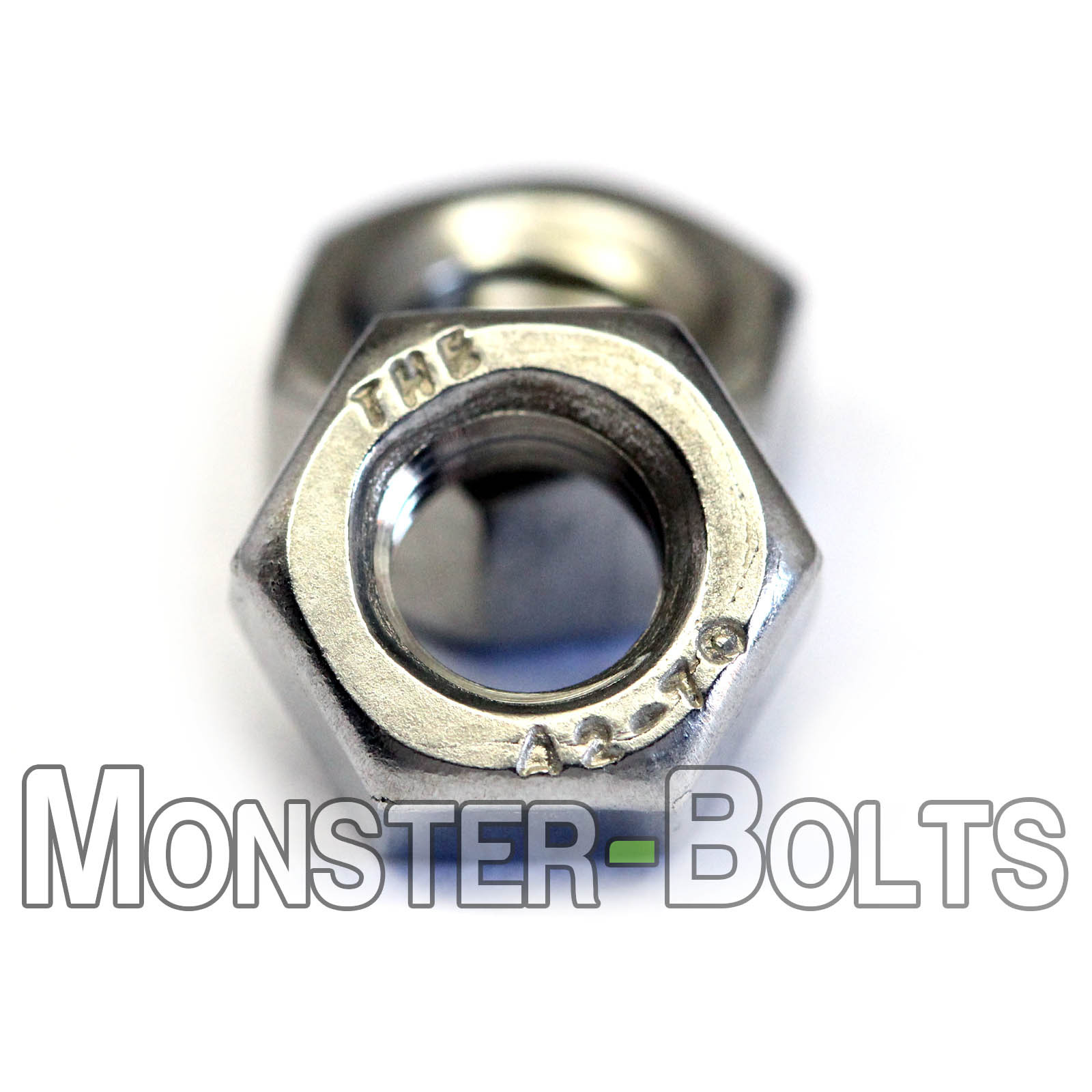 M4 – 0.70 Metric Hex Nuts, A2 / 18-8 Stainless Steel DIN 934, Coarse Thread