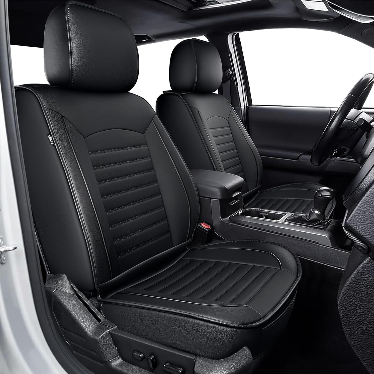 For Toyota Tacoma: 2005-2025 2026 Truck Set Car Seat Covers Synthetic Leather