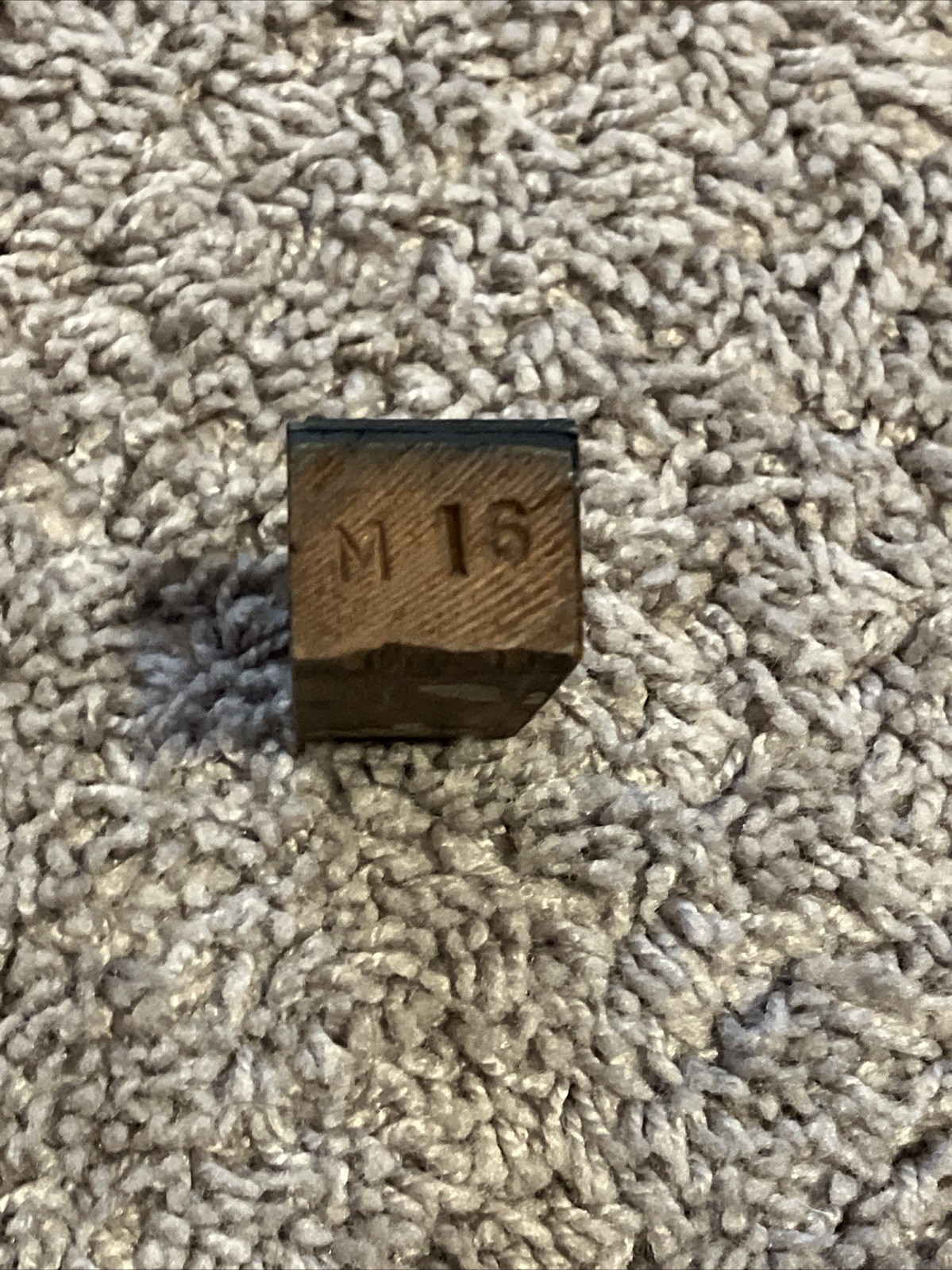 VTG Raleigh Letterpress Offset Press Printing Block Plate Metal Wood 2-7/8”x1”