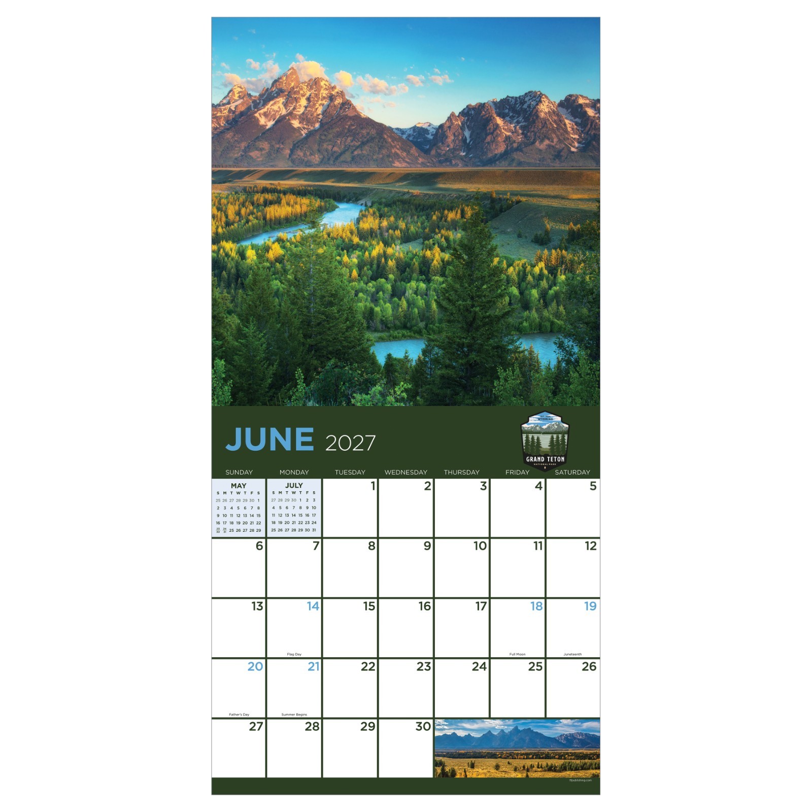 2027 National Parks Wall Calendar
