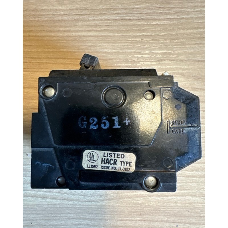 GE General Electric THQL2115 15 Amp 2-Pole Circuit Breaker 120/240V HACR Type