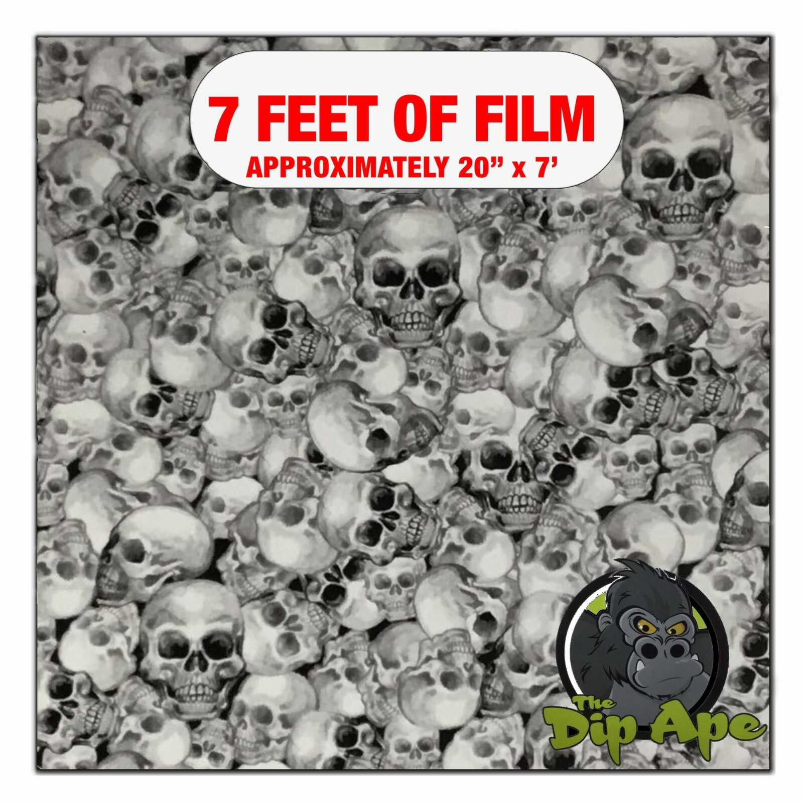 Hydrographic film True Skulls hydro dipping 7′ x 20″ hydro dip