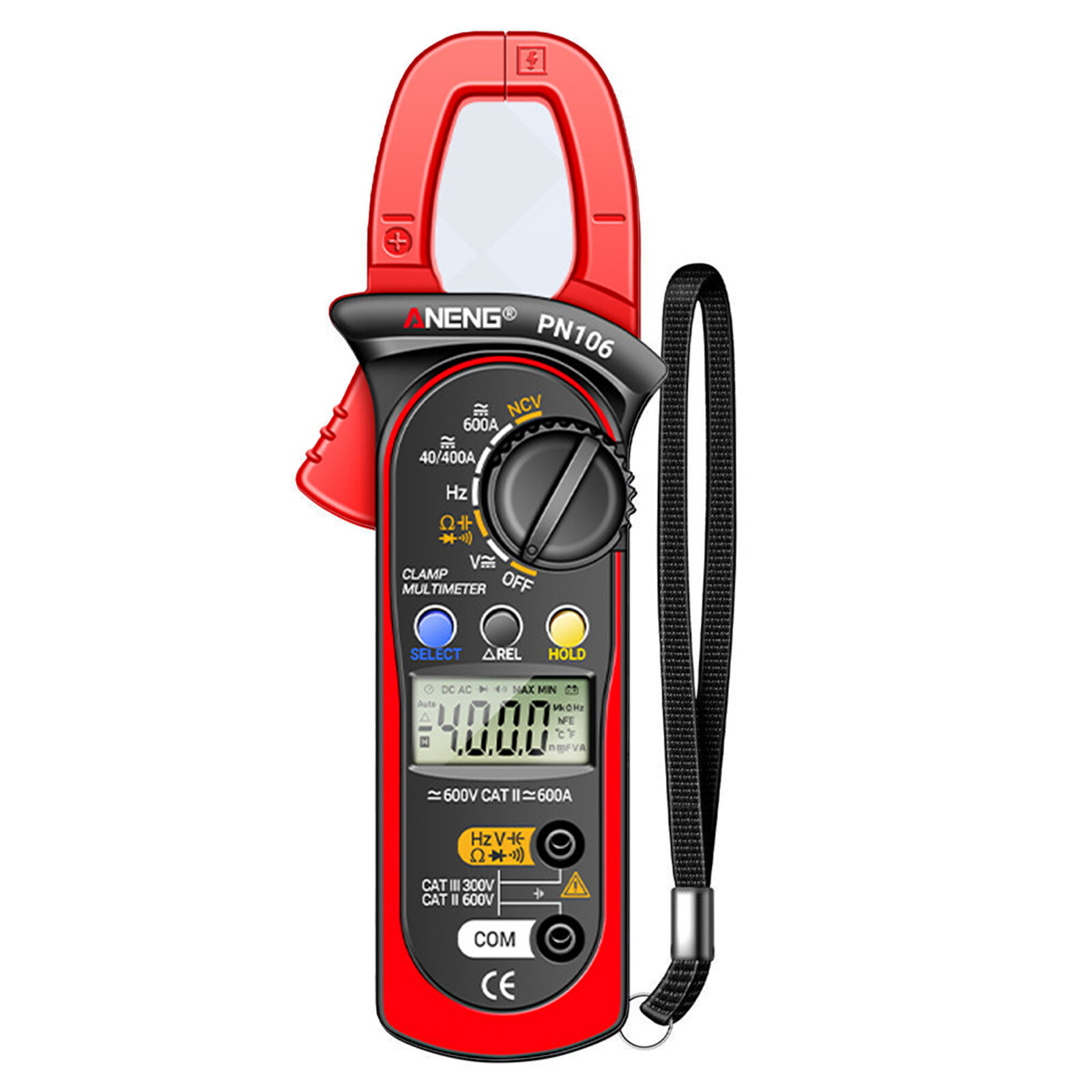AC/DC Current Digital Clamp Meter Amp Multimeter Handheld Tester 4000 Counts