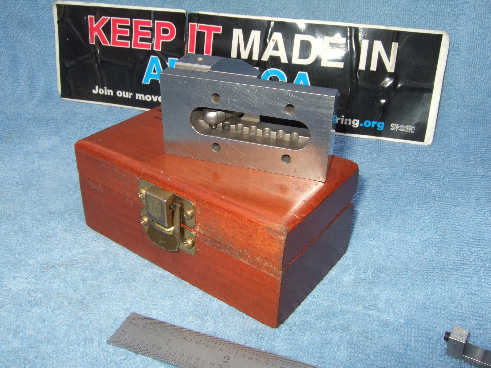 HERMANN SCHMIDT USED 2b GRIND VISE V0-1-1/2a TOOLMAKER MACHINIST CASEw/WRENCH