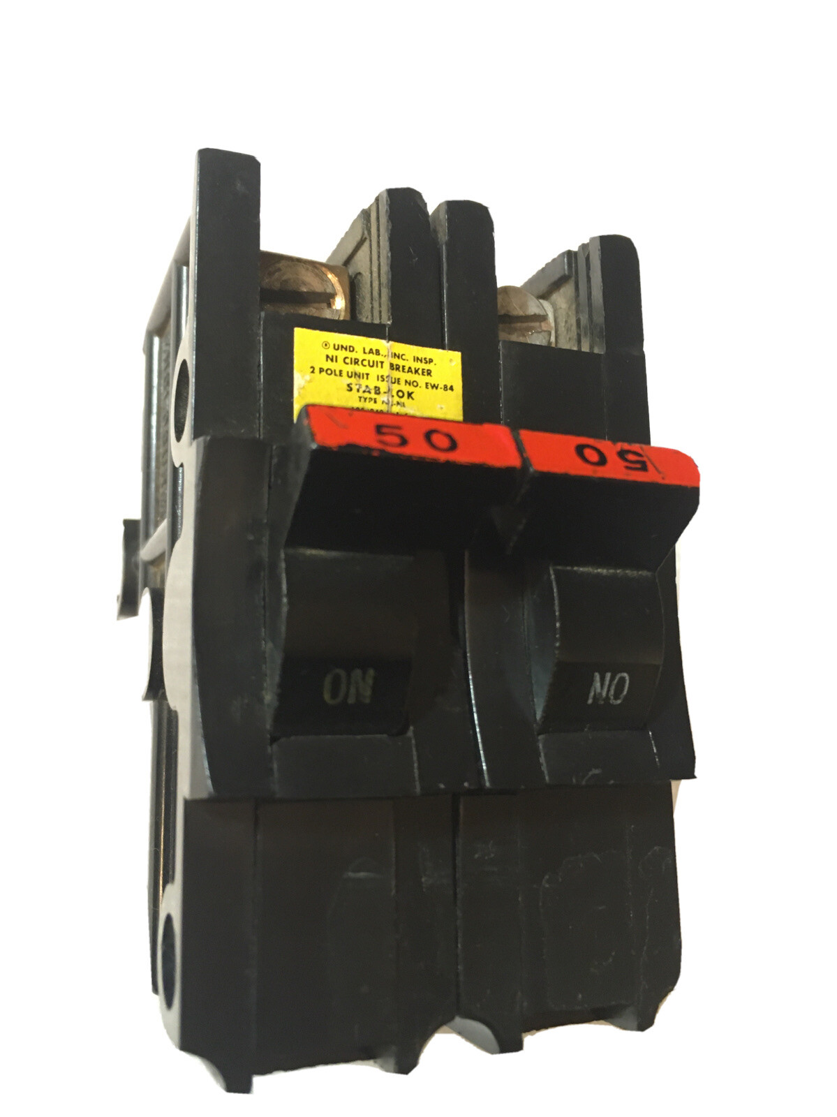 FPE NA250 – Federal Pacific. 240V Stab-Lok Circuit Breaker – RED HANDLE